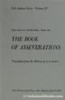 The Code of Maimonides (Mishneh Torah) The Book of Asseverations Book 6
